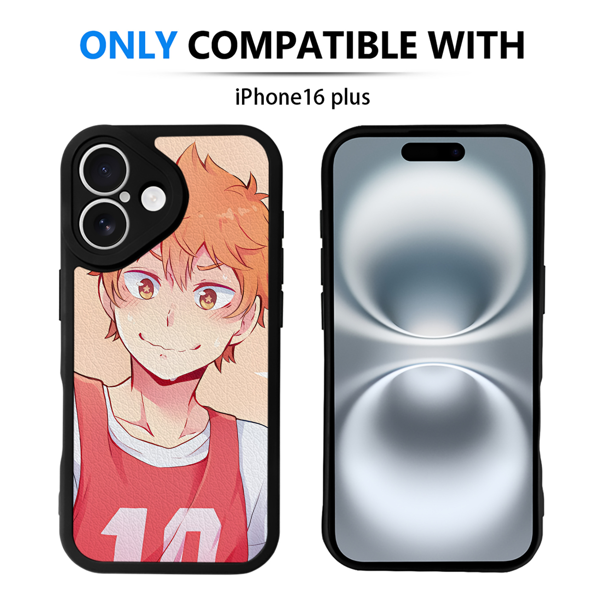 （画像用） ハイキュー!! Haikyu!! 【iPhone 16シリーズ対応】シリコンスマホケース（レザー調） 材質：シリコン